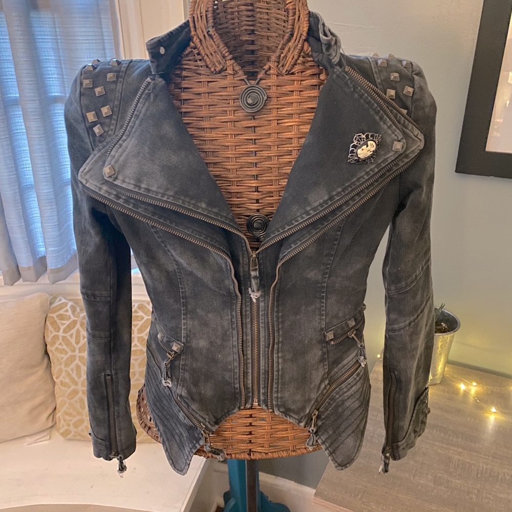 Lookbook Store denim stubbed jacket/blazer